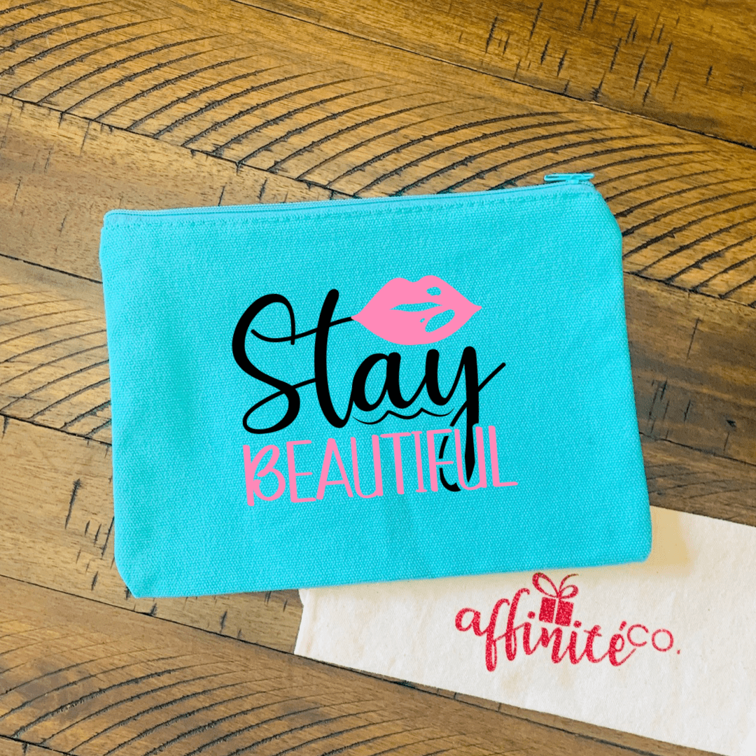 Canvas Cosmetic Bag - Make Up Queen Stay Beautiful