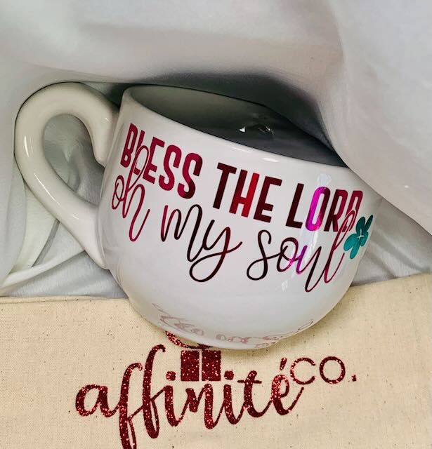 015 Oz White Ceramic Mug - Bless The Lord